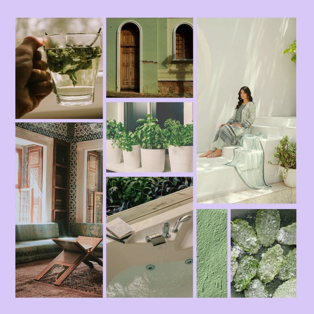 Moodboard menthe